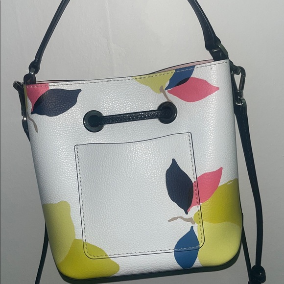 Kate Spade White Crossbody Bag with Colorful Leaf Pattern - Picture 14 of 15